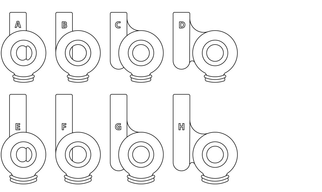 2  Gelenkschenkel Viola-Modell A-H